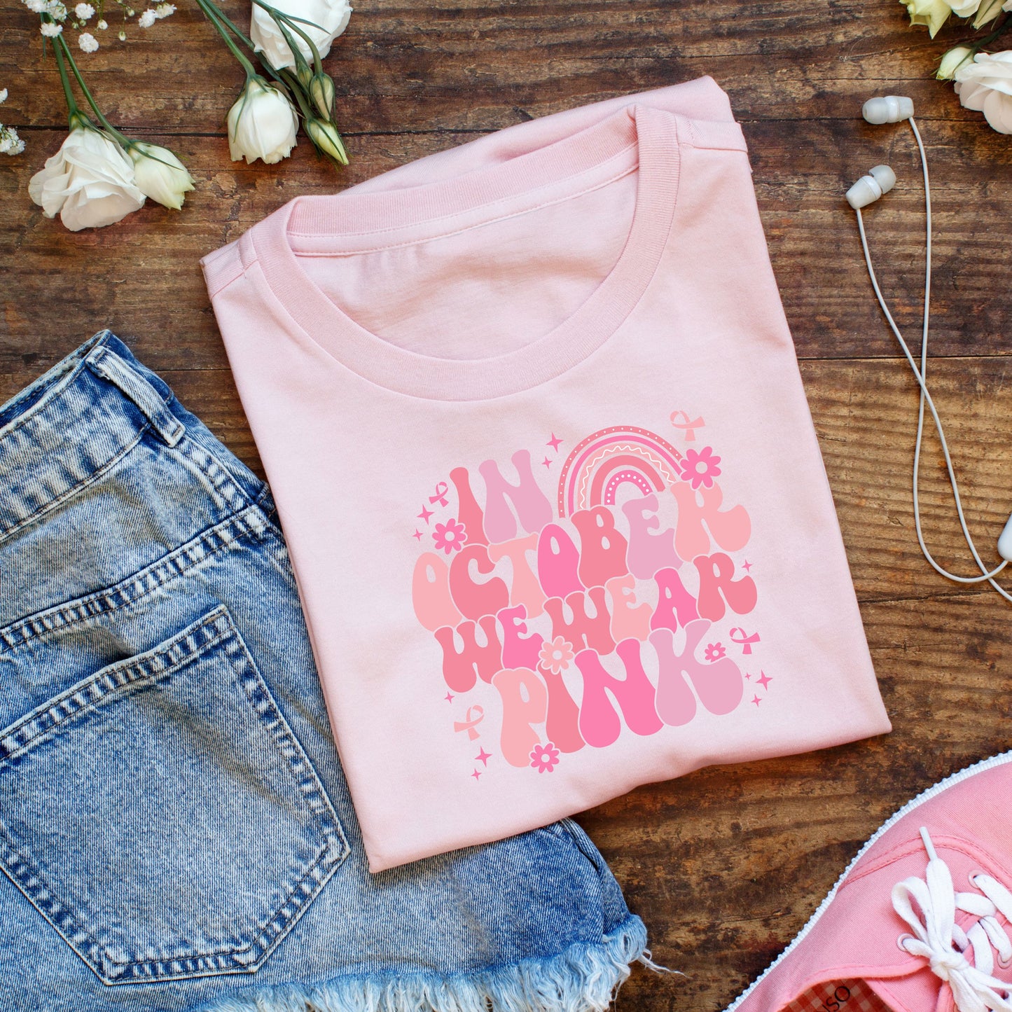 In October We Wear Pink Tee