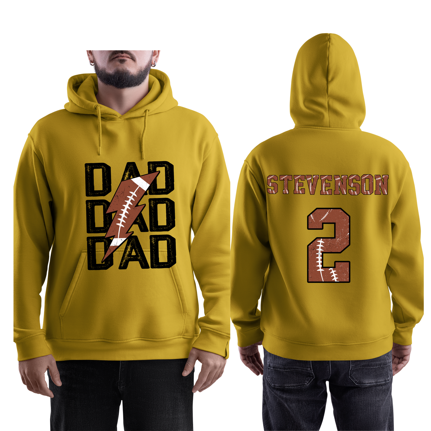 Personalized Football Dad Sweater