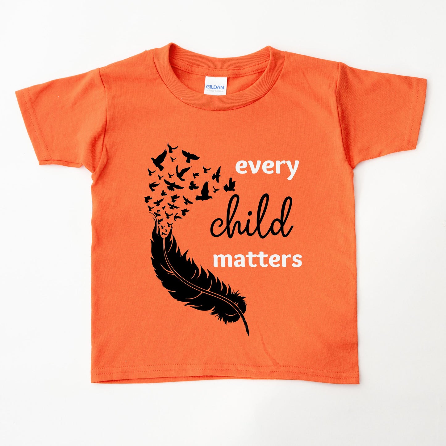 Youth Feather Every Child Matters Tee